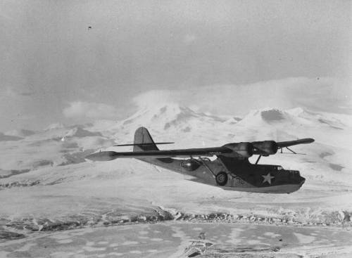 A PBY-5A, with a wheel well clearly visible.