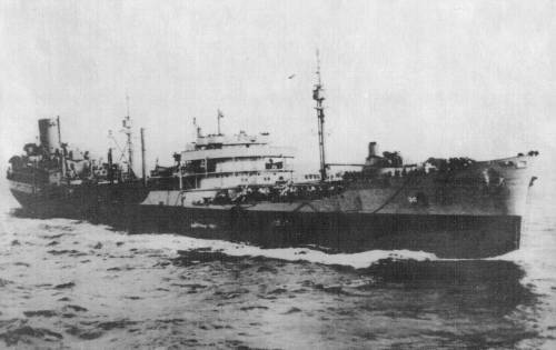The USS Chemung AO30, as she looked in World War II when she was the center of  disaster in Convoy AT-20. emroute  Halifax NS to Scotland. She served many years after the war.