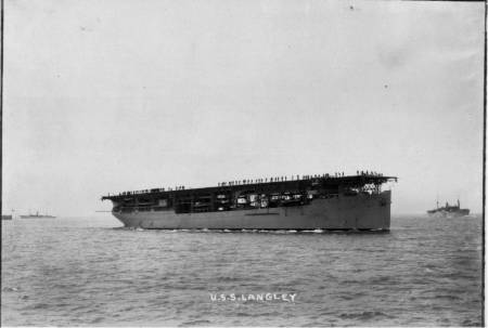 USS Langley goes back to the early days of carrier operations in the U.S. Navy. A later Langley, CVL-27 servied in WW II.