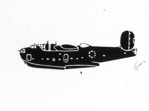 Navy Convair built 4-engine flying boat from U.S. Navy Recognition Slide Set World War II